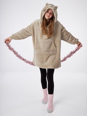Vanilla Underground Brown Pusheen Girls Blanket Hoodie - Image 1 of 7