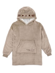 Vanilla Underground Brown Pusheen Girls Blanket Hoodie - Image 3 of 7