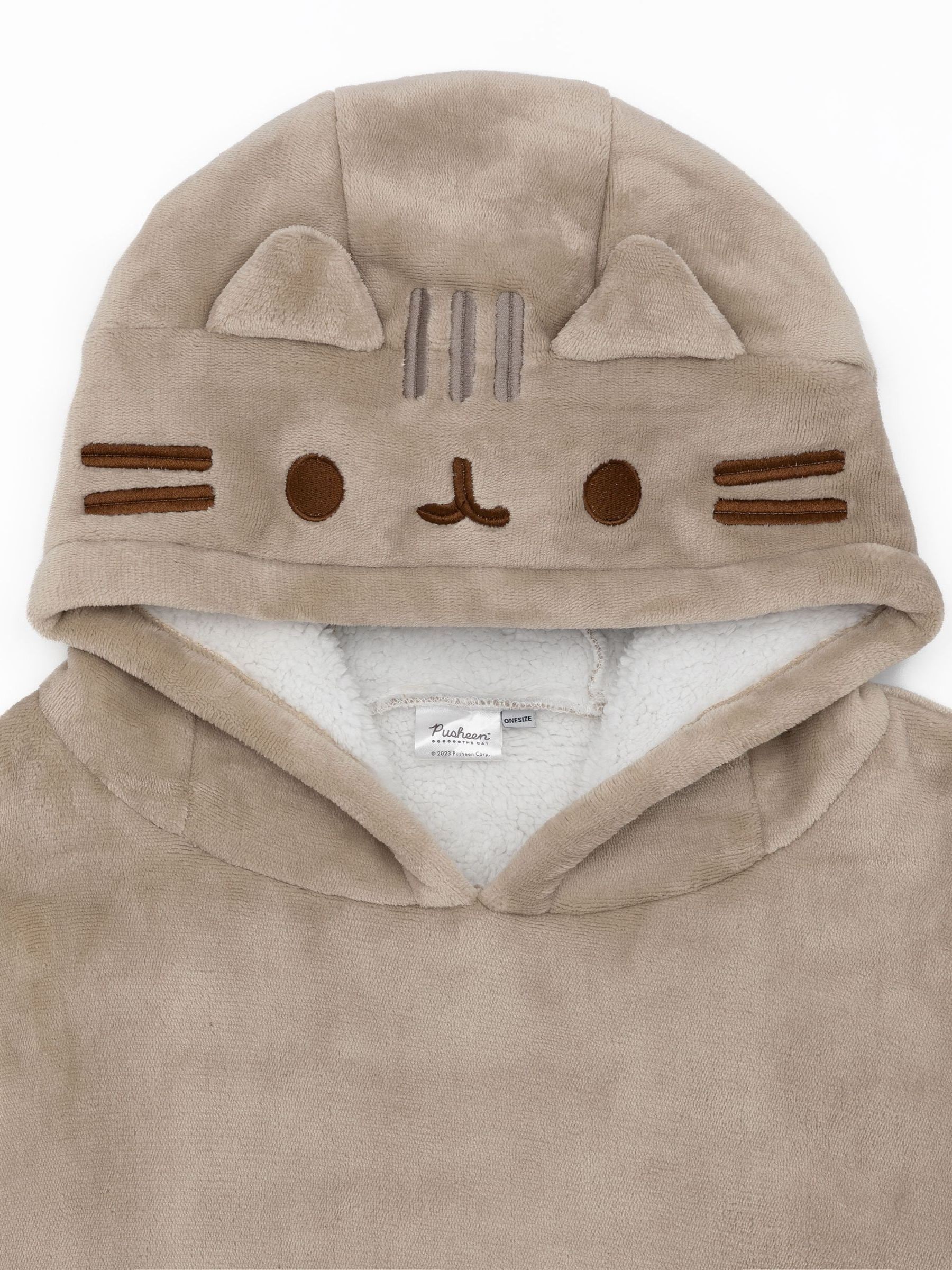 Buy Vanilla Underground Brown Pusheen Girls Blanket Hoodie from Next Luxembourg