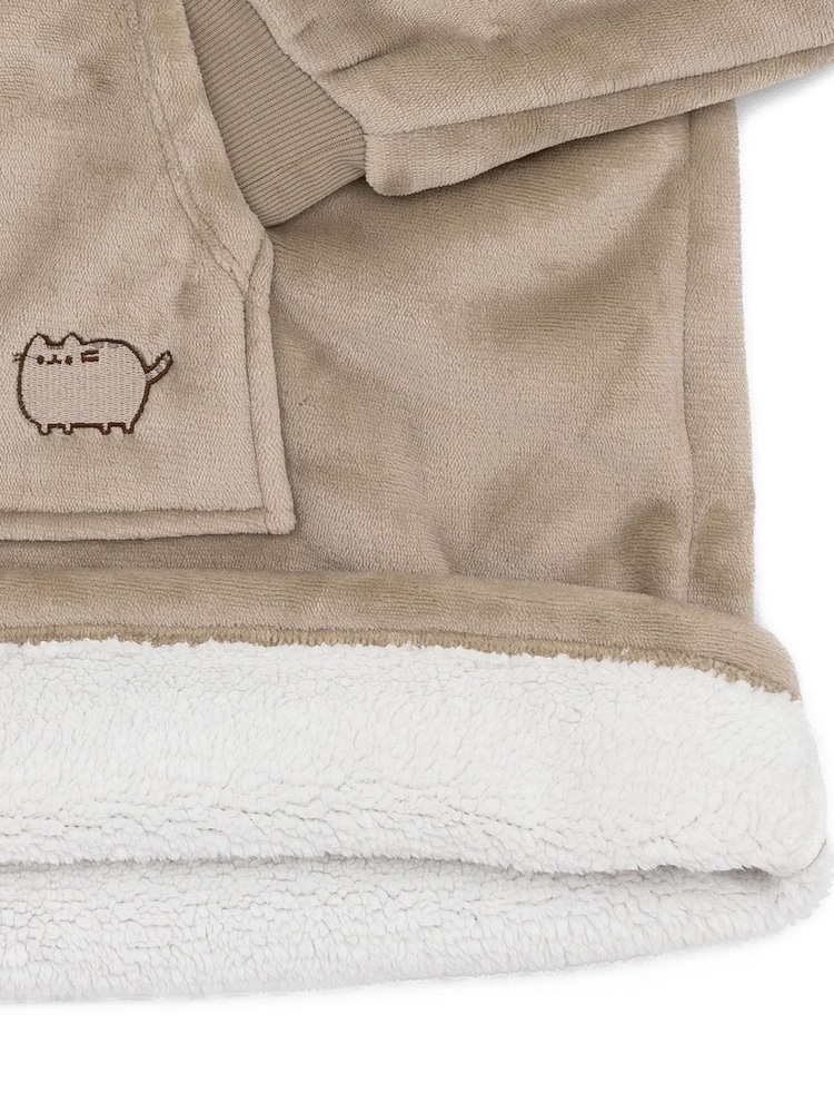 Brązowy Pusheen - Dziewczęcy kocyk z kapturem Vanilla Underground - Image 6 of 7