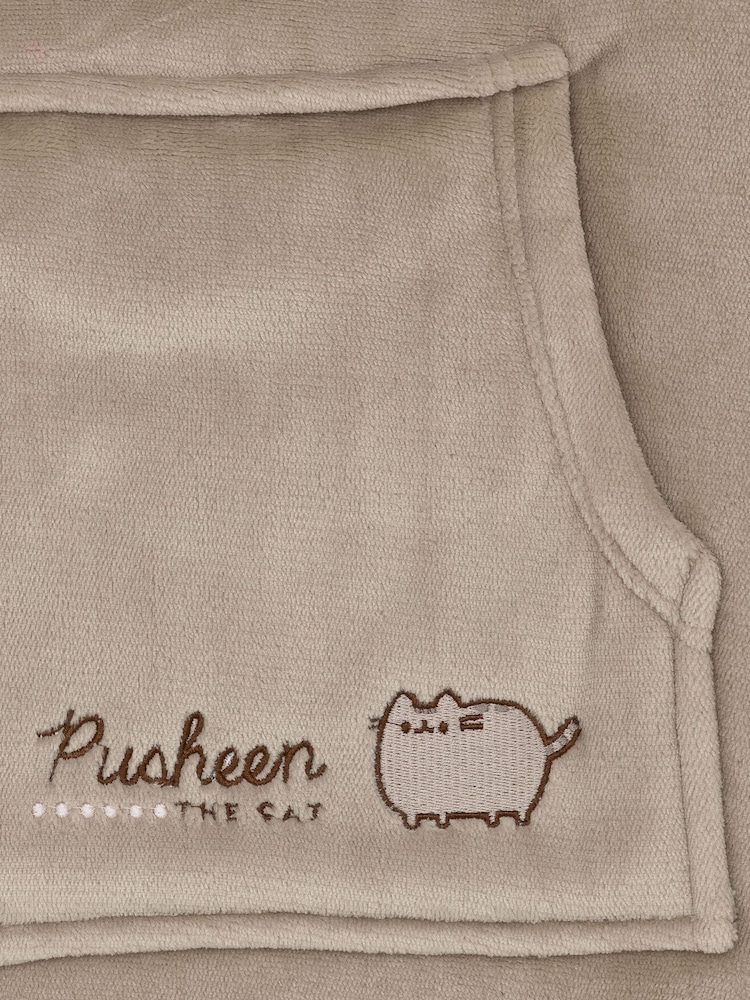 Vanilla Underground Brown Pusheen Girls Blanket Hoodie - Image 7 of 7