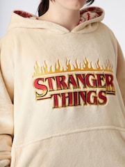 Vanilla Underground Cream Stranger Things Adult Blanket Hoodie - Image 4 of 6