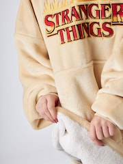 Vanilla Underground Cream Stranger Things Adult Blanket Hoodie - Image 5 of 6