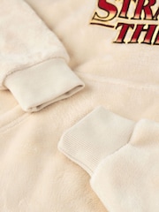 Vanilla Underground Cream Stranger Things Adult Blanket Hoodie - Image 6 of 6