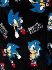 Negro Sonic - Sudadera con capucha estilo manta de adulto de Vanilla Underground - Imagen 6 de 6