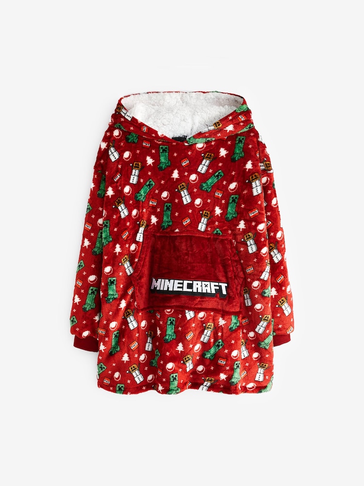 Minecraft rouge - Sweat à capuche Vanilla Underground couverture imprimé sur l’ensemble - Image 1 de 6