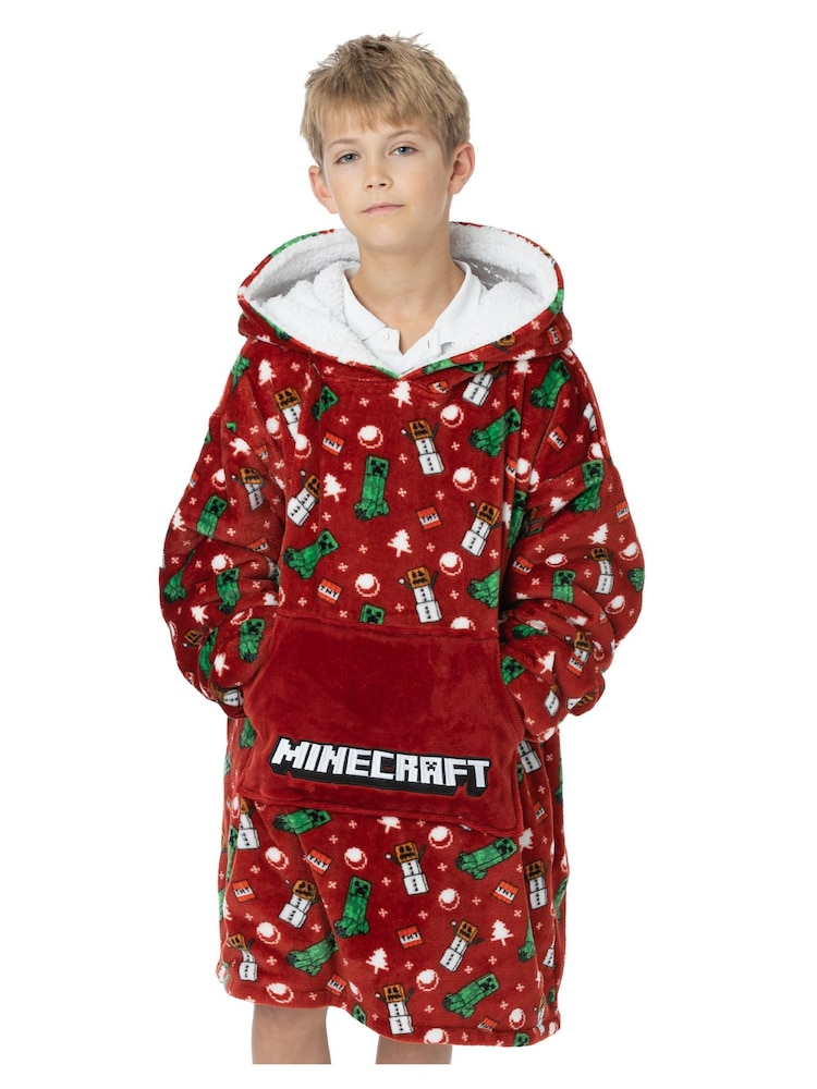 Minecraft rouge - Sweat à capuche Vanilla Underground couverture imprimé sur l’ensemble - Image 2 de 6