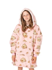 Vanilla Underground Pink Pusheen Girls Blanket Hoodie - Image 1 of 5