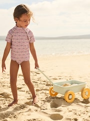 Lilac Purple Floral Sunsafe Swim Set (3mths-16yrs) - Image 1 of 9
