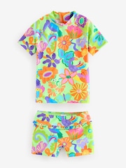 Lime Green Tropical Sunsafe Swim Set (3mths-7yrs) - Image 5 of 8