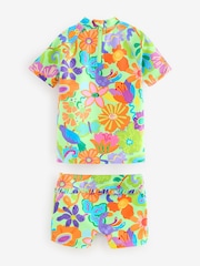 Lime Green Tropical Sunsafe Swim Set (3mths-7yrs) - Image 6 of 8