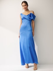 Emma Marella Blue Iva Drop Shoulder Maxi Dress - Image 1 of 3