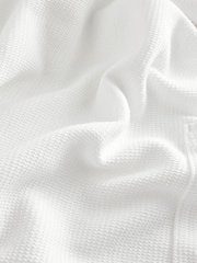 White Lightweight Summer Zip Through 100% Cotton Hoodie - Image 6 of 6