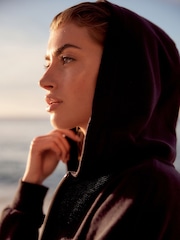Navy Lightweight Summer Zip Through 100% Cotton Hoodie - Image 5 of 7