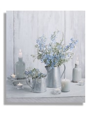 Art For The Home Grey/Blue Something Blue LED Canvas - Image 2 of 4