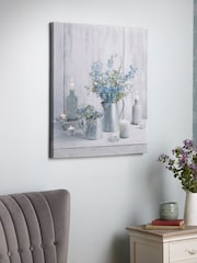 Art For The Home Grey/Blue Something Blue LED Canvas - Image 3 of 4