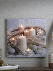 Art For The Home Natural Serene Shores LED Canvas - Image 3 of 4