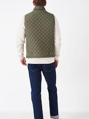 Crew Clothing Company Mid Green Classic Gilet - Image 2 of 4