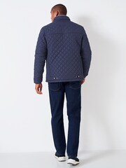 Marineblaue klassische Freizeitjacke von Crew Clothing Company - Bild 2 von 6
