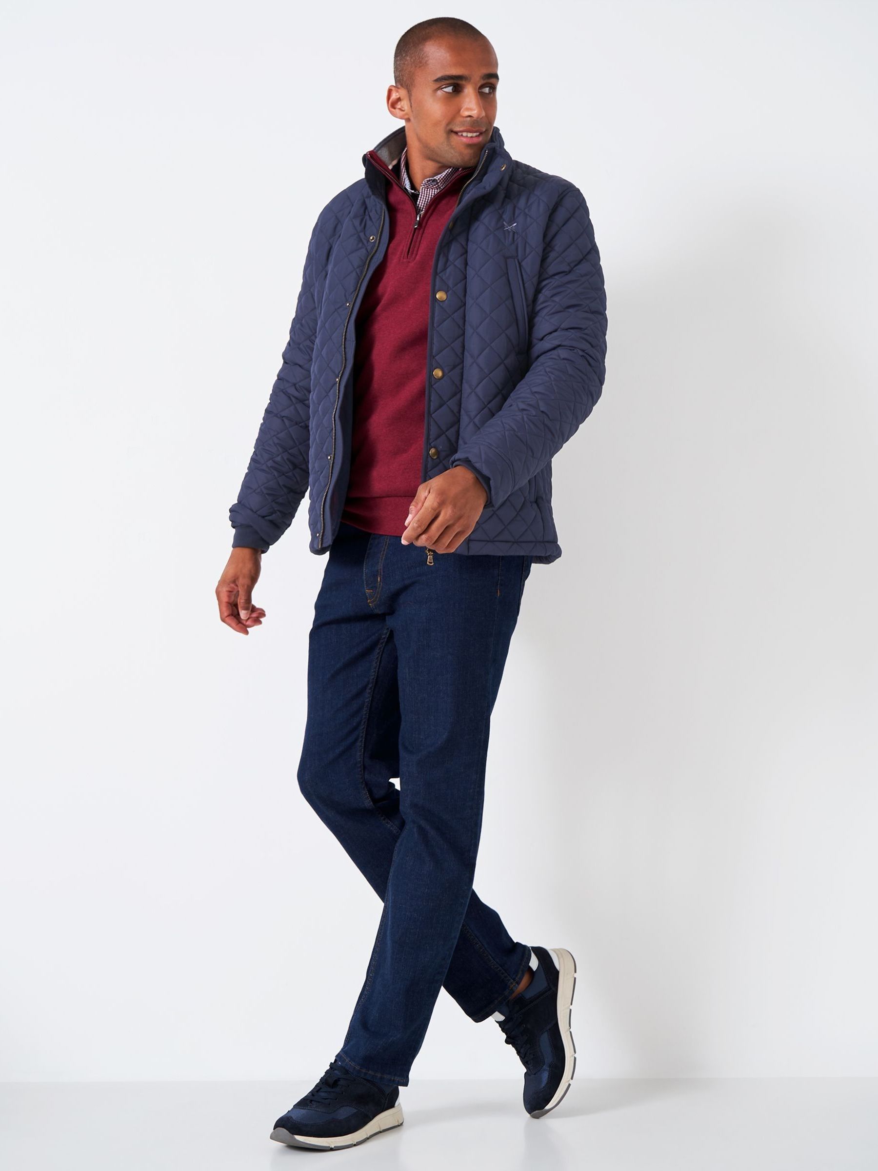 Buy Crew Clothing Company Navy Blue Classic Casual Jacket from Next Luxembourg