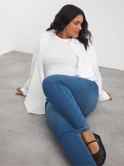 JD Williams Blue Slim Leg Jeggings - Image 1 of 4