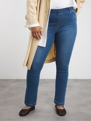 JD Williams Blue Slim Leg Jeggings - Image 3 of 4