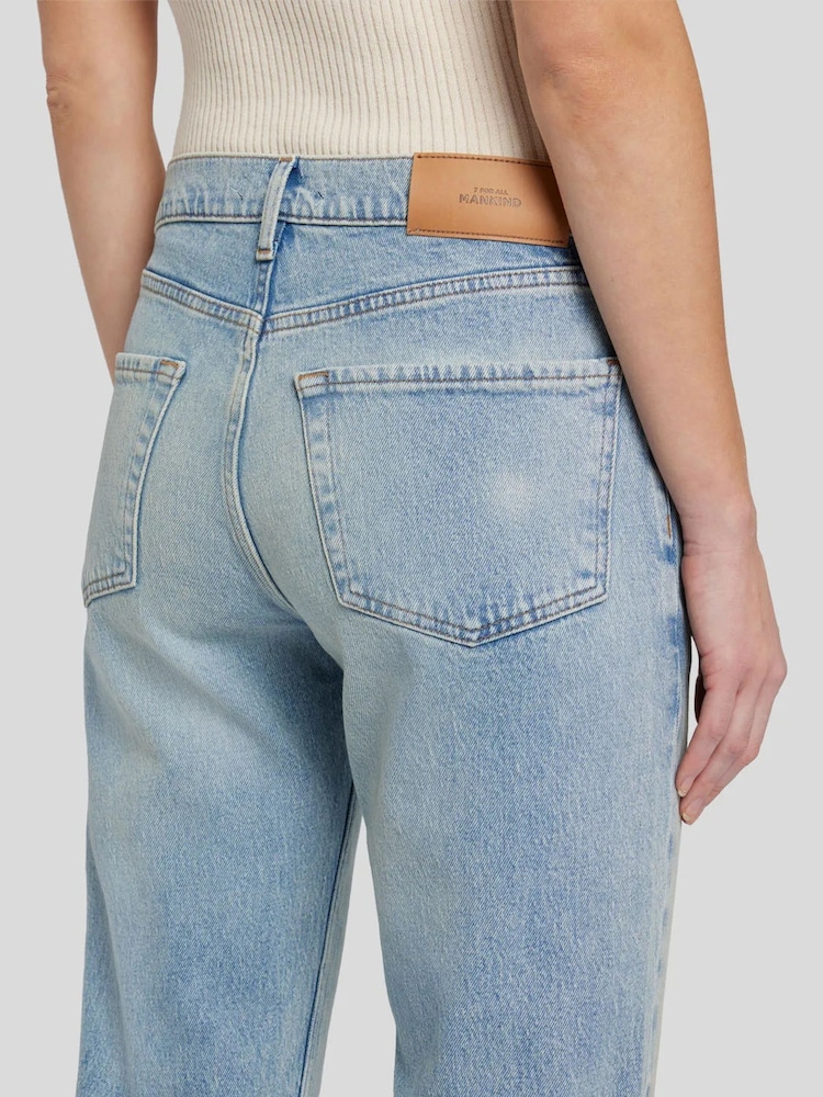7 For All Mankind Boyfriend Blue Julia Jeans - Image 5 of 6
