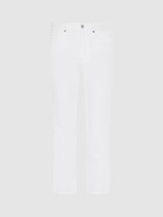 7 For All Mankind Logan Stovepipe White Jeans - Image 3 of 3