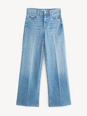 Paige Blue Anessa Raw Hem Wide Leg Jeans - Image 5 of 5