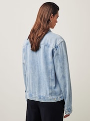 Paige Blue Felix Let Down Hem Fifi Distressed Jacket - Image 2 of 10