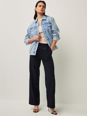 Paige Blue Felix Let Down Hem Fifi Distressed Jacket - Image 4 of 10