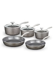 Tower 5 Piece Grey Cerastone Cookware Set - Image 2 of 4
