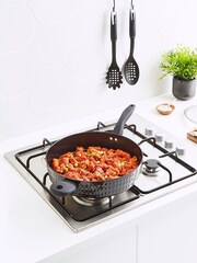 Tower 30cm Black Diamond Sauté Pan with Lid - Image 1 of 4