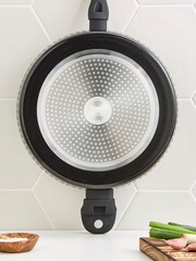 Tower 30cm Black Diamond Sauté Pan with Lid - Image 3 of 4
