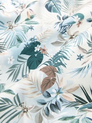 Ecru Hawaiian Regular Fit 100% Cotton Printed Short Sleeve Shirt - Image 8 of 8