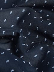 Navy Blue Easy Iron Button Down Short Sleeve Oxford Shirt - Image 4 of 7