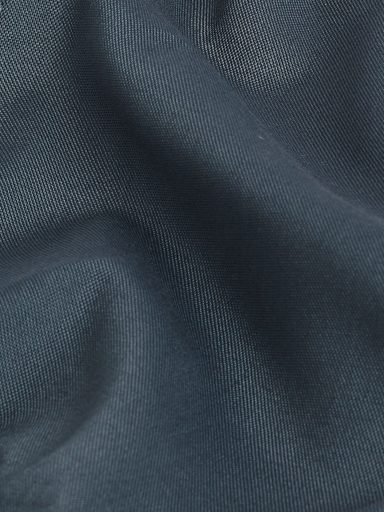 Petrol Blue Short Sleeve Easy Iron Button Down Oxford Shirt - Image 7 of 7