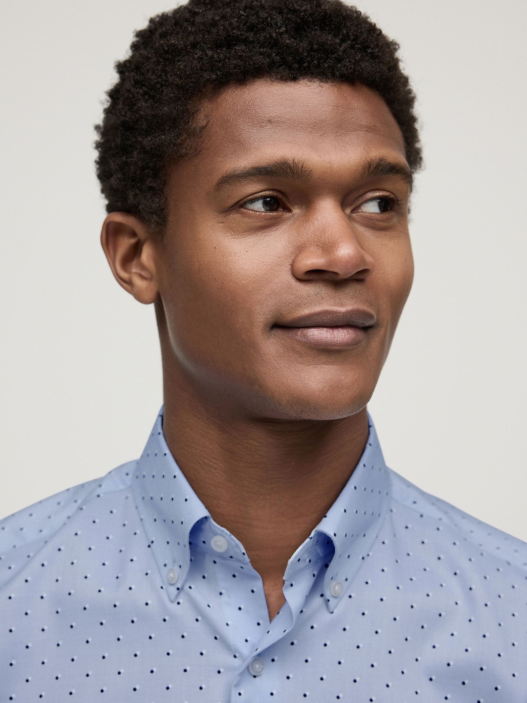 Buy Light Blue Easy Iron Button Down Short Sleeve Oxford