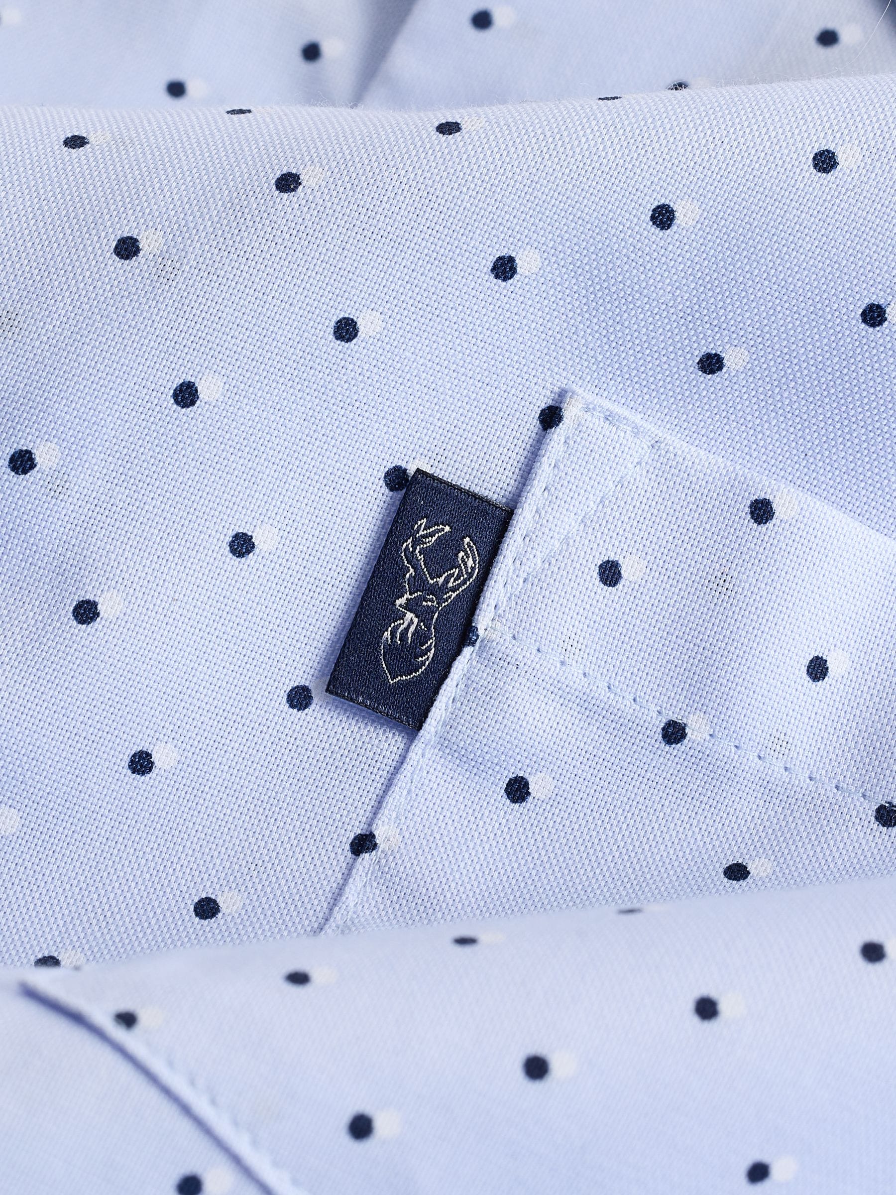 Buy Light Blue Easy Iron Button Down Short Sleeve Oxford