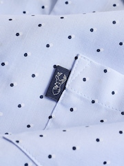 Light Blue Easy Iron Button Down Short Sleeve Oxford Shirt - Image 7 of 7