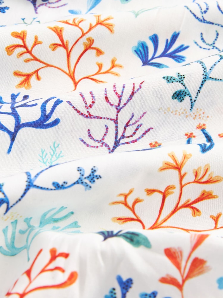 White Coral Regular Fit Printed Short Sleeve Shirt - Image 7 of 7