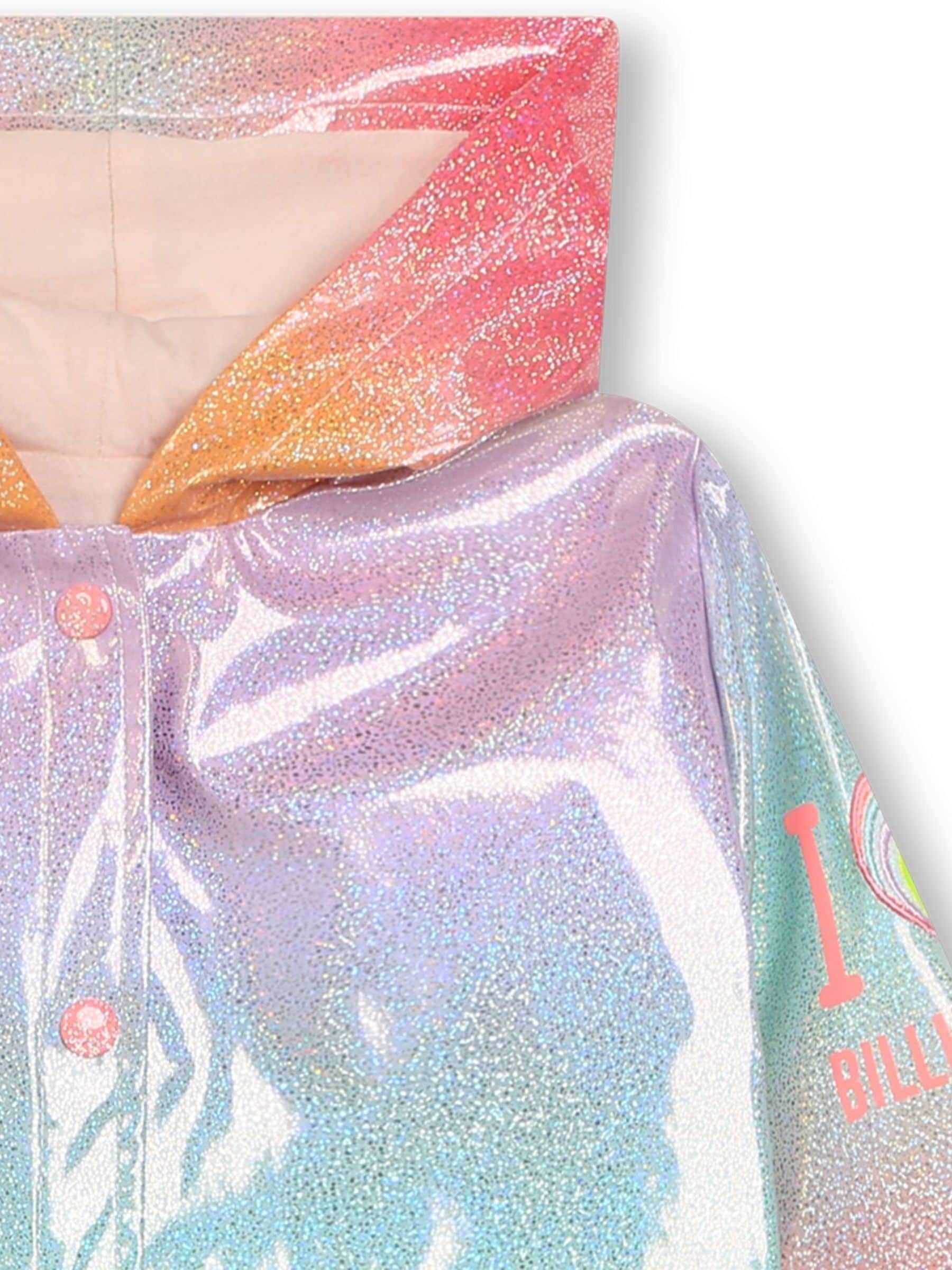 Buy Billieblush Pink Rainbow Glitter Raincoat With Hood from Next Germany