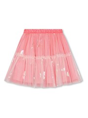 Billieblush Pink Double Layer Mesh Sequin Skirt - Image 1 of 3