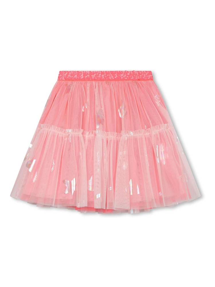 Billieblush Pink Double Layer Mesh Sequin Skirt - Image 2 of 3