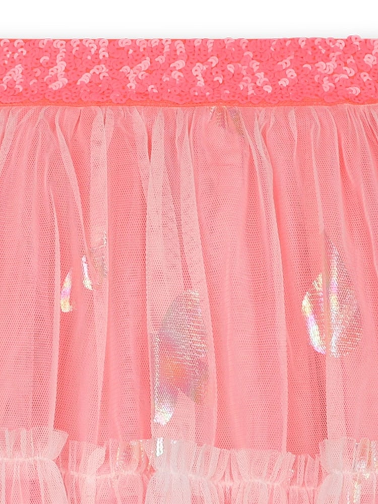 Billieblush Pink Double Layer Mesh Sequin Skirt - Image 3 of 3
