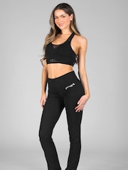 Pineapple Black Womens Slim Fit Jersey Trousers - Image 3 of 5