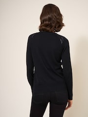 White Stuff Black Lulu Cardigan - Image 2 of 4