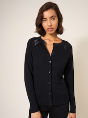 White Stuff Black Lulu Cardigan - Image 3 of 4