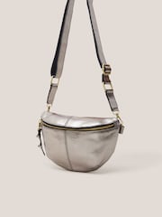 White Stuff Gold Sebby Mini Leather Sling Bag - Image 3 of 4