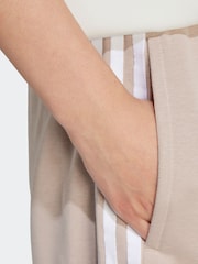 adidas Originals Beige 3-Stripes Shorts - Image 4 of 6